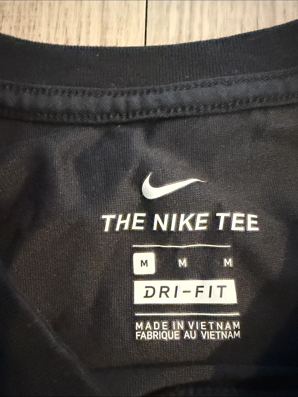 Nike Black Short Sleeve Tee with Floral Logo